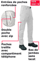 PANTALON AMBULANCIERS NEW 2087 BLANC